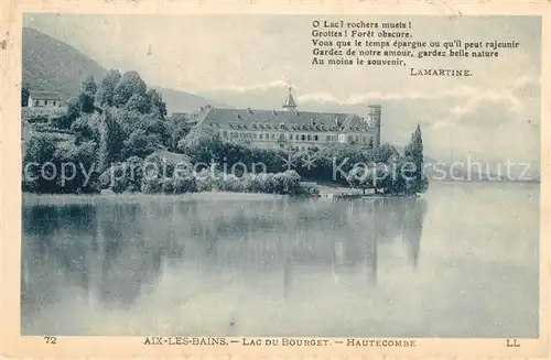 AK / Ansichtskarte Aix les Bains Lac du Bourget Hautecombe Aix les Bains