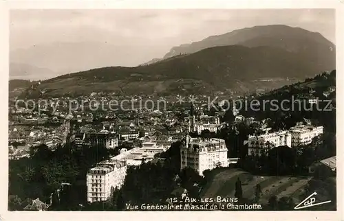 AK / Ansichtskarte Aix les Bains Panorama Massif de la Chambotte Aix les Bains