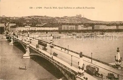 AK / Ansichtskarte Lyon_France Pont du Midi Quai Gailleton  Lyon France