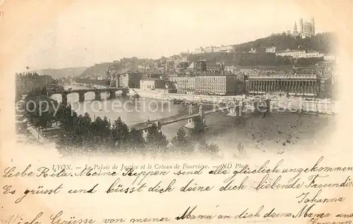 AK / Ansichtskarte Lyon_France Justizpalast Lyon France