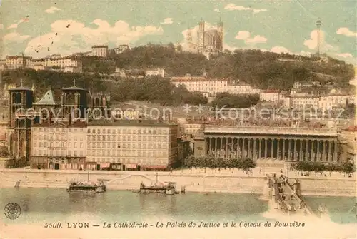 AK / Ansichtskarte Lyon_France Cathedrale Palais de Justice  Lyon France