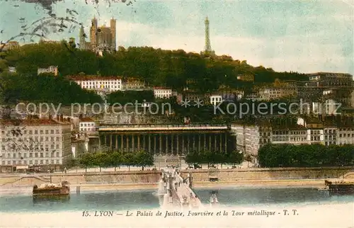 AK / Ansichtskarte Lyon_France Justizpalast  Lyon France