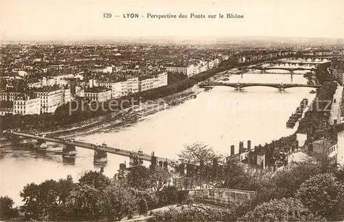 AK / Ansichtskarte Lyon_France Panorama Ponts sur le Rhone Lyon France
