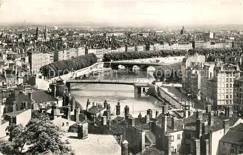 AK / Ansichtskarte Lyon_France Les ponts sur la Saone Lyon France