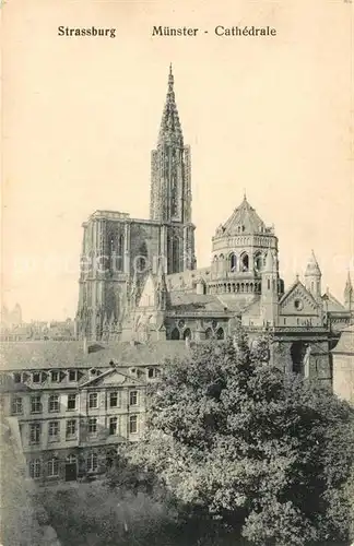AK / Ansichtskarte Strasbourg_Alsace M?nster Strasbourg Alsace