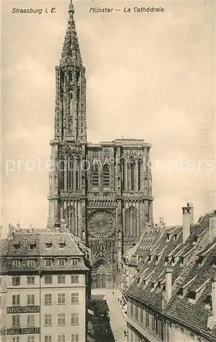 AK / Ansichtskarte Strasbourg_Alsace M?nster Strasbourg Alsace