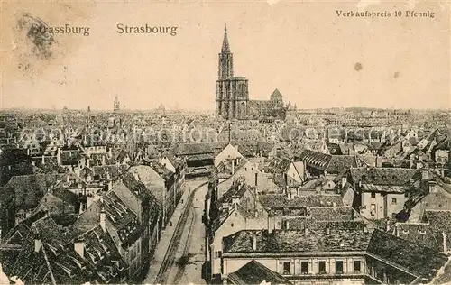 AK / Ansichtskarte Strasbourg_Alsace Panorama Strasbourg Alsace