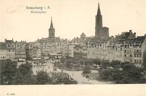 AK / Ansichtskarte Strasbourg_Alsace Kleberplatz Strasbourg Alsace