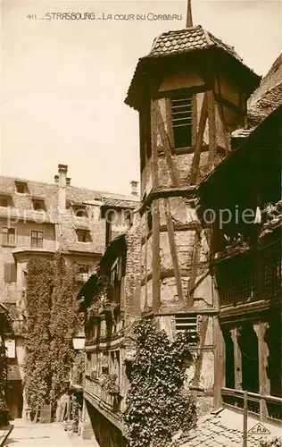 AK / Ansichtskarte Strasbourg_Alsace La Cour du Corbeau Strasbourg Alsace