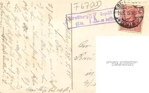 AK / Ansichtskarte Strasburg Kleberplatz Strasburg