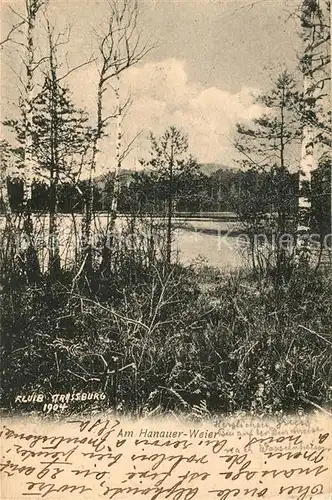 AK / Ansichtskarte Strasbourg_Alsace Am Hanauer Weier Strasbourg Alsace