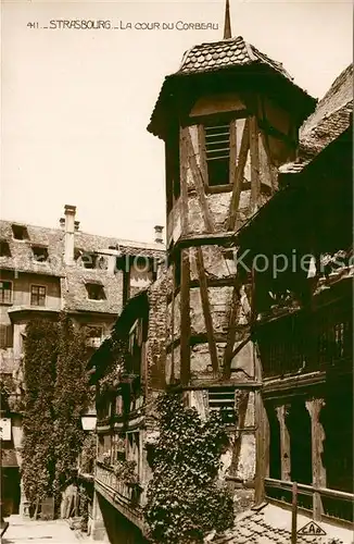 AK / Ansichtskarte Strasbourg_Alsace La Cour du Corbeau Strasbourg Alsace