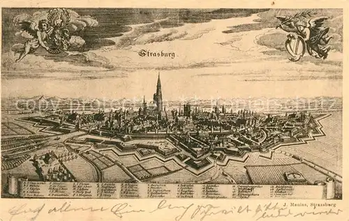 AK / Ansichtskarte Strasbourg_Alsace Panorama Strasbourg Alsace