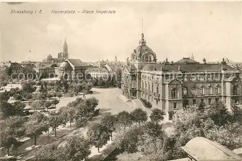 AK / Ansichtskarte Strassburg_Elsass Kaiserplatz Strassburg Elsass