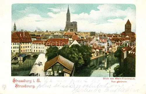 AK / Ansichtskarte Strassburg_Elsass Panorama Strassburg Elsass