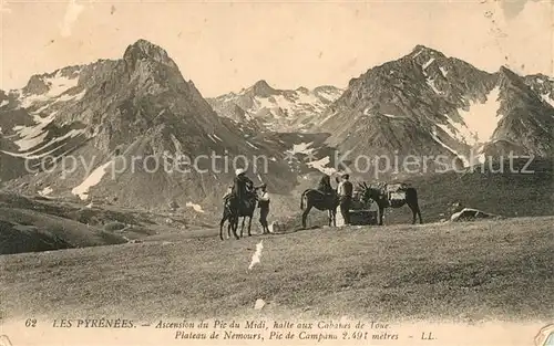 AK / Ansichtskarte Pyrenees_Region Pic du Midi Panorama Reiter Pyrenees Region