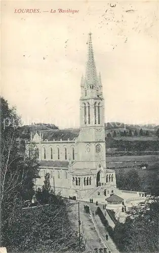 AK / Ansichtskarte Lourdes_Hautes_Pyrenees Basilika Lourdes_Hautes_Pyrenees