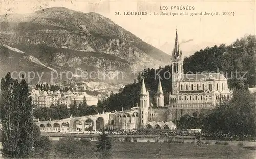 AK / Ansichtskarte Lourdes_Hautes_Pyrenees Basilika  Lourdes_Hautes_Pyrenees