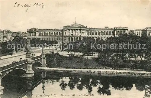 AK / Ansichtskarte Strasbourg_Alsace Universit&#228;t Strasbourg Alsace