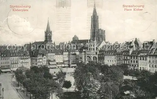 AK / Ansichtskarte Strasbourg_Alsace Kleberplatz Strasbourg Alsace