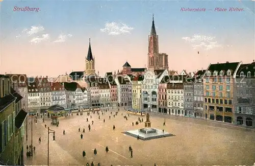 AK / Ansichtskarte Strasbourg_Alsace Kleberplatz Strasbourg Alsace