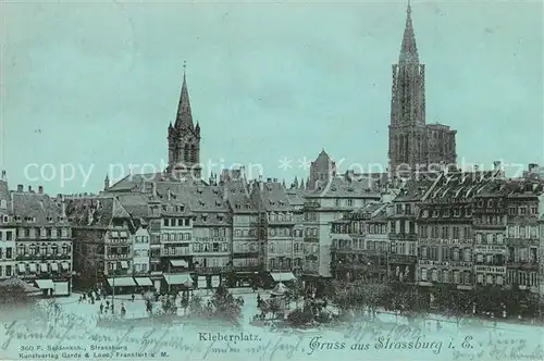 AK / Ansichtskarte Strasbourg_Alsace Kleberplatz Strasbourg Alsace