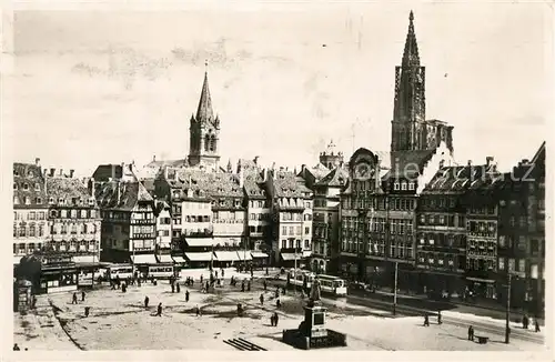 AK / Ansichtskarte Strasbourg_Alsace Place Kleber Strasbourg Alsace