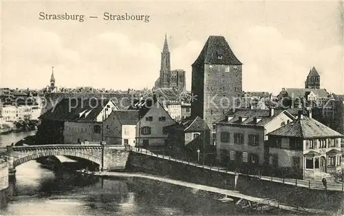 AK / Ansichtskarte Strasbourg_Alsace Panorama  Strasbourg Alsace