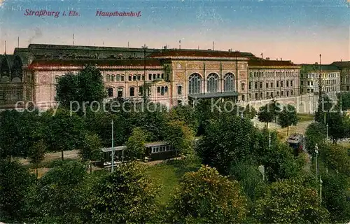 AK / Ansichtskarte Strasbourg_Alsace Hauptbahnhof Strasbourg Alsace