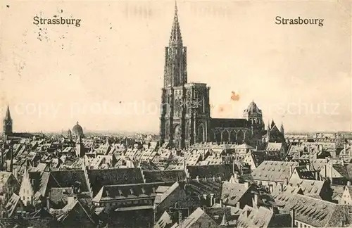 AK / Ansichtskarte Strasbourg_Alsace Panorama Strasbourg Alsace