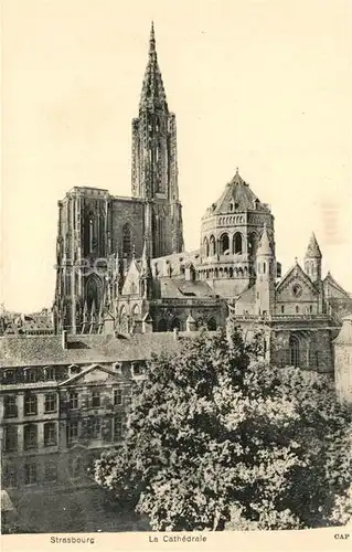 AK / Ansichtskarte Strasbourg_Alsace Cathedrale Strasbourg Alsace