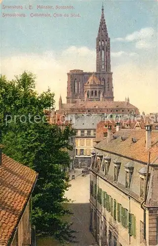 AK / Ansichtskarte Strasbourg_Alsace M?nster Strasbourg Alsace