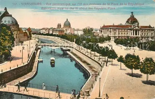 AK / Ansichtskarte Strasbourg_Alsace Panorama Strasbourg Alsace