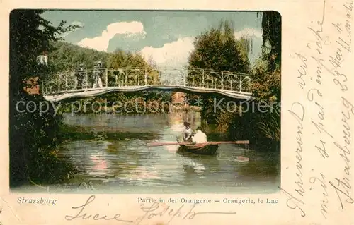 AK / Ansichtskarte Strasbourg_Alsace Orangerie Strasbourg Alsace