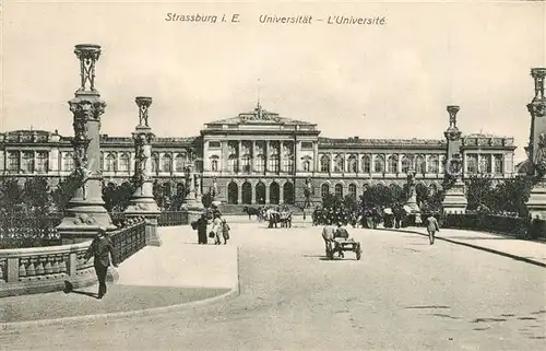 AK / Ansichtskarte Strasbourg_Alsace Universit&#228;t Strasbourg Alsace