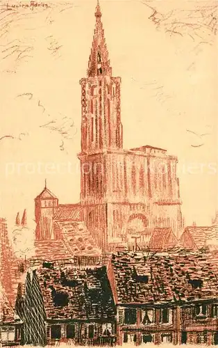 AK / Ansichtskarte Strasbourg_Alsace Basilika Strasbourg Alsace