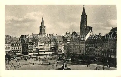 AK / Ansichtskarte Strasbourg_Alsace Karl Koos Platz Strasbourg Alsace