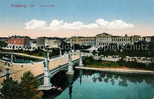 AK / Ansichtskarte Strassburg_Elsass Universit&#228;t Strassburg Elsass