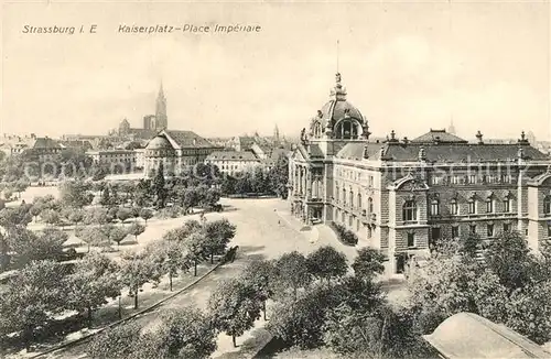 AK / Ansichtskarte Strassburg_Elsass Kaiserplatz  Strassburg Elsass