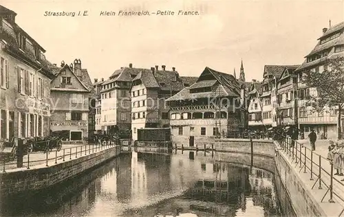 AK / Ansichtskarte Strassburg_Elsass Klein Frankreich Strassburg Elsass