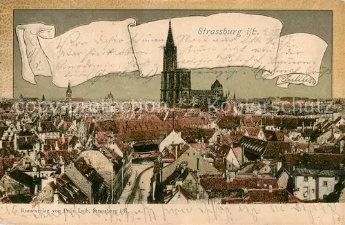 AK / Ansichtskarte Strasbourg_Alsace M?nster Panorama Strasbourg Alsace