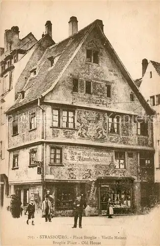 AK / Ansichtskarte Strasbourg_Alsace Place Broglie Altstadt Strasbourg Alsace