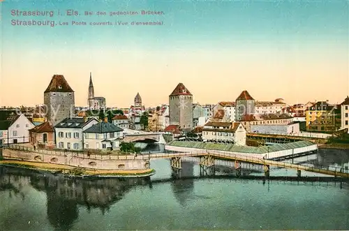 AK / Ansichtskarte Strasbourg_Alsace Gedenkten Br?cken Strasbourg Alsace