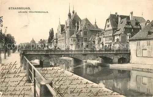 AK / Ansichtskarte Strassburg_Elsass T&#246;ckterschule  Strassburg Elsass