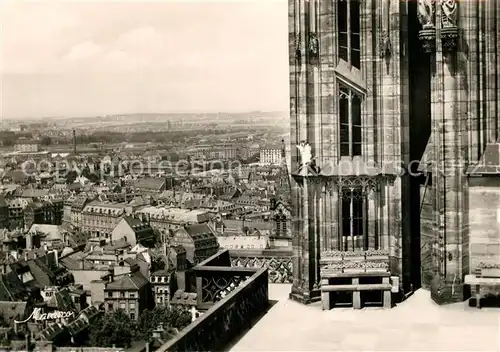 AK / Ansichtskarte Strasbourg_Alsace Panorama Plattform Cathedrale Strasbourg Alsace