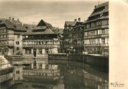 AK / Ansichtskarte Strasbourg_Alsace Im Pflanzbad Fachwerk Strasbourg Alsace