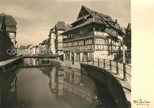 AK / Ansichtskarte Strasbourg_Alsace Im Pflanzbad Fachwerk Strasbourg Alsace