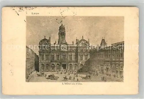 AK / Ansichtskarte Lyon_France Hotel de Ville Lyon France