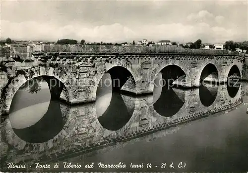 AK / Ansichtskarte Rimini Ponte di Tiberio sul Marecchia Rimini