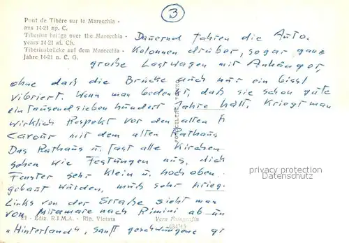 AK / Ansichtskarte Rimini Ponte di Tiberio sul Marecchia Rimini